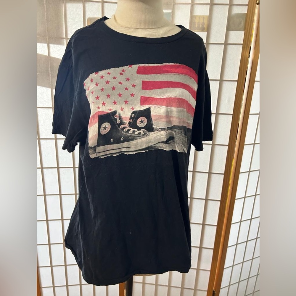 Vintage American Flag Converse Tee Size M